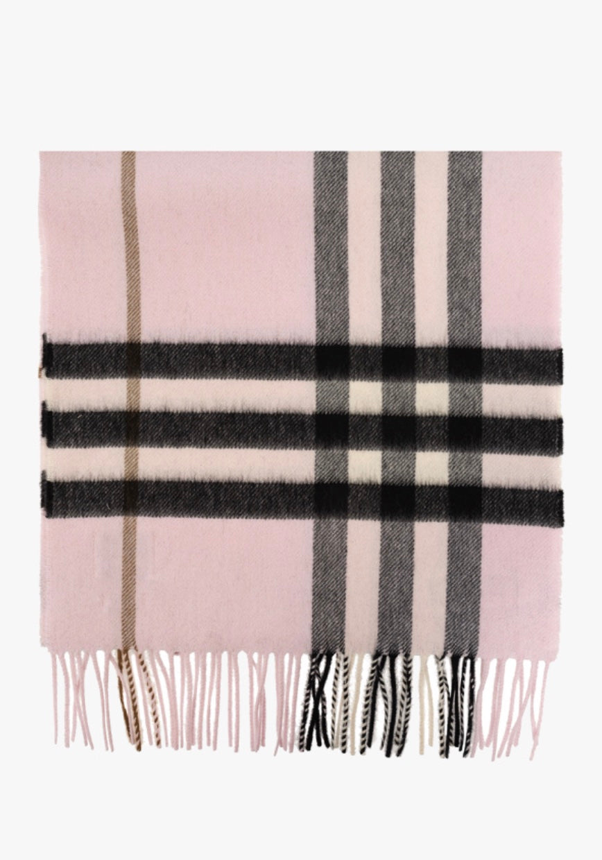 BURBERRY GIANT CHECK CASHMERE SCARF