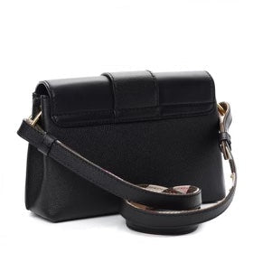 BURBERRY CALFSKIN LEATHER MEDIUM BUCKLE CROSSBODY BAG