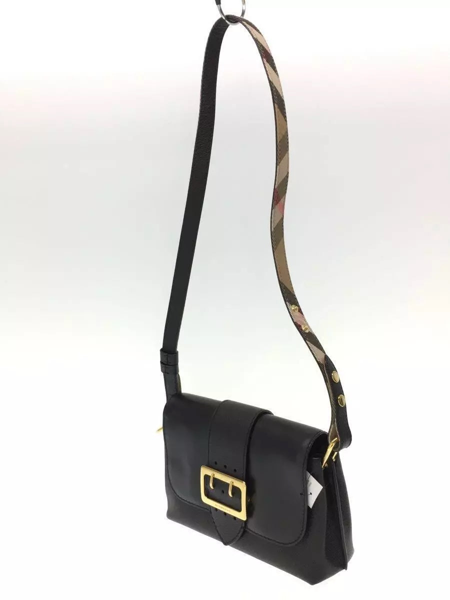 BURBERRY CALFSKIN LEATHER MEDIUM BUCKLE CROSSBODY BAG