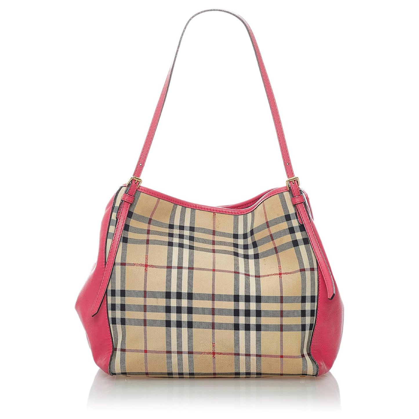 BURBERRY HAYMARKET CHECK CANTERBURY TOTE BAG
