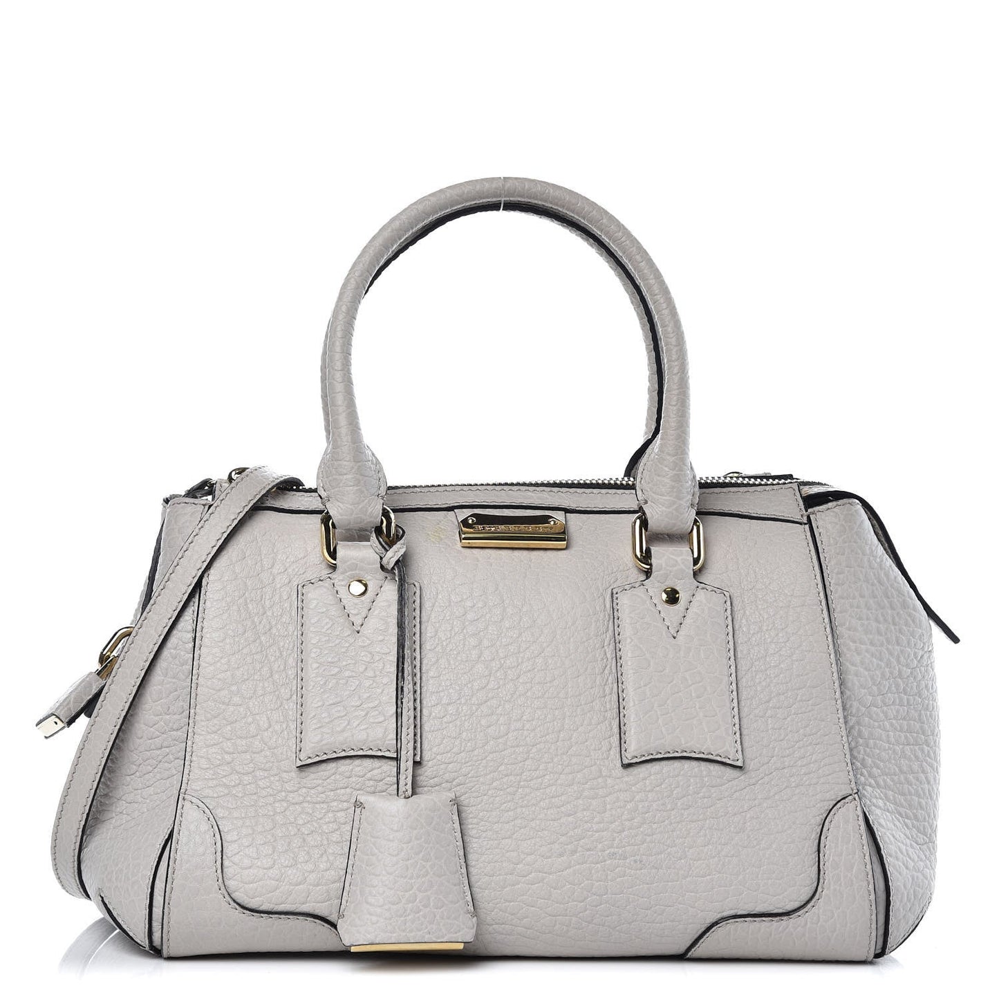 BURBERRY HERITAGE GRAINED LEATHER SMALL GLADSTONE SATCHEL