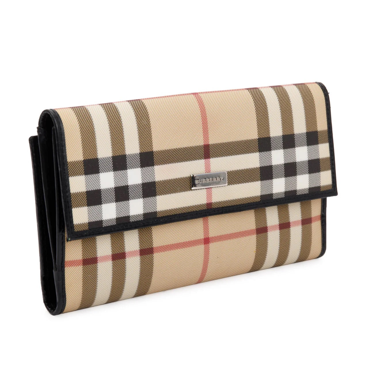 BURBERRY HOUSE CHECK CONTINENTAL WALLET KEY HOLDER