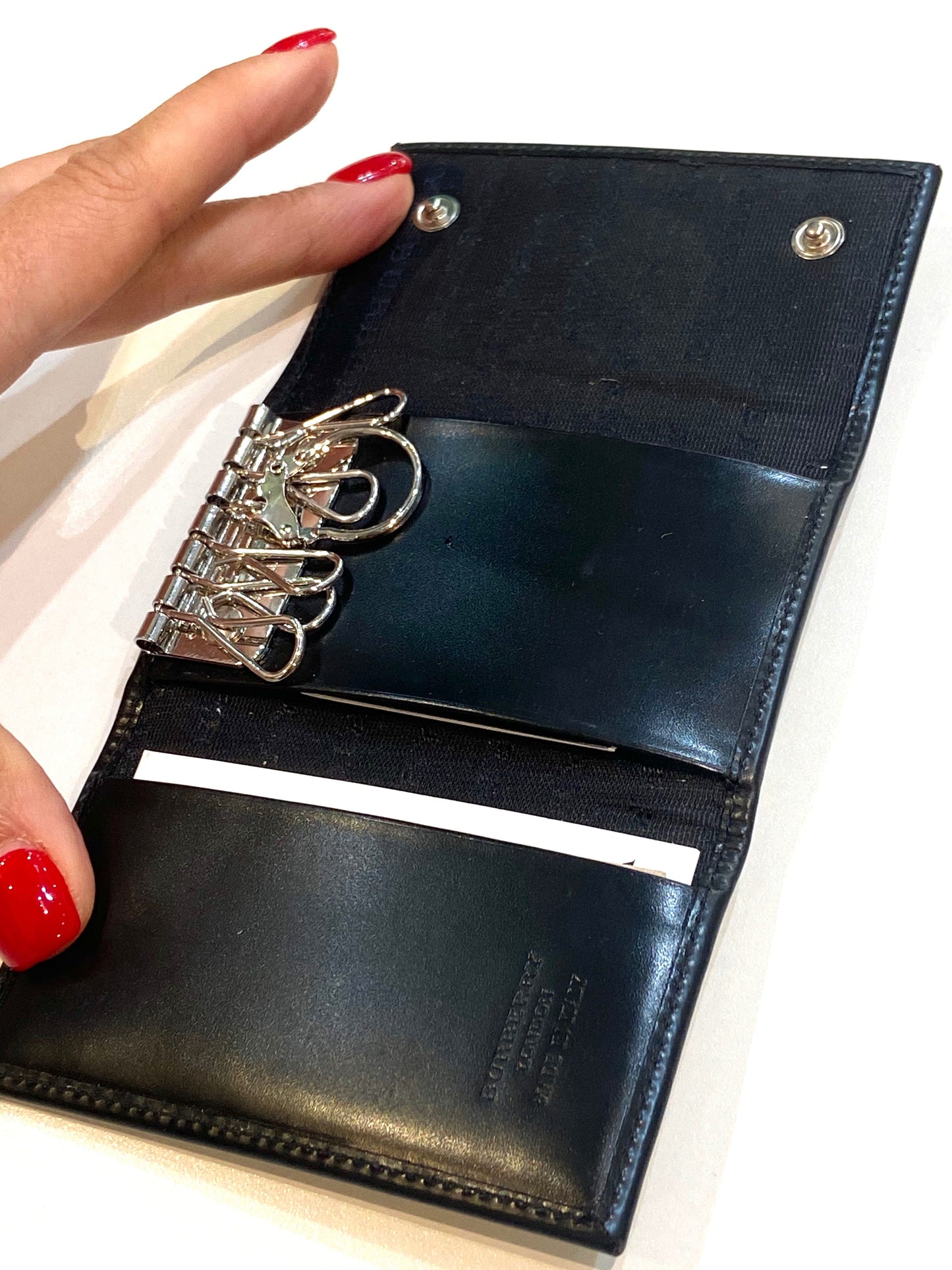 BURBERRY HOUSE CHECK CONTINENTAL WALLET KEY HOLDER