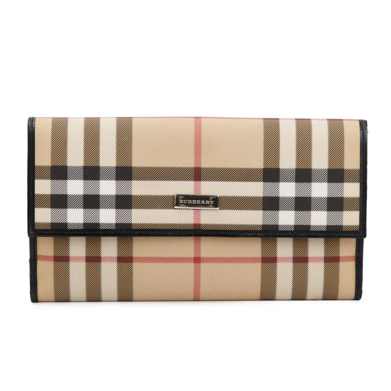 BURBERRY HOUSE CHECK CONTINENTAL WALLET KEY HOLDER