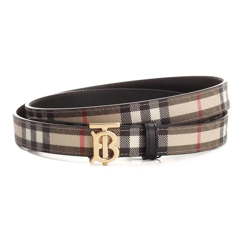 BURBERRY HOUSE CHECK TB BUCKLE BELT