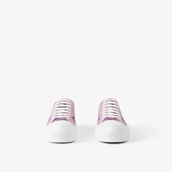 BURBERRY JACK EKD MONOGRAM PLATFORM SNEAKERS