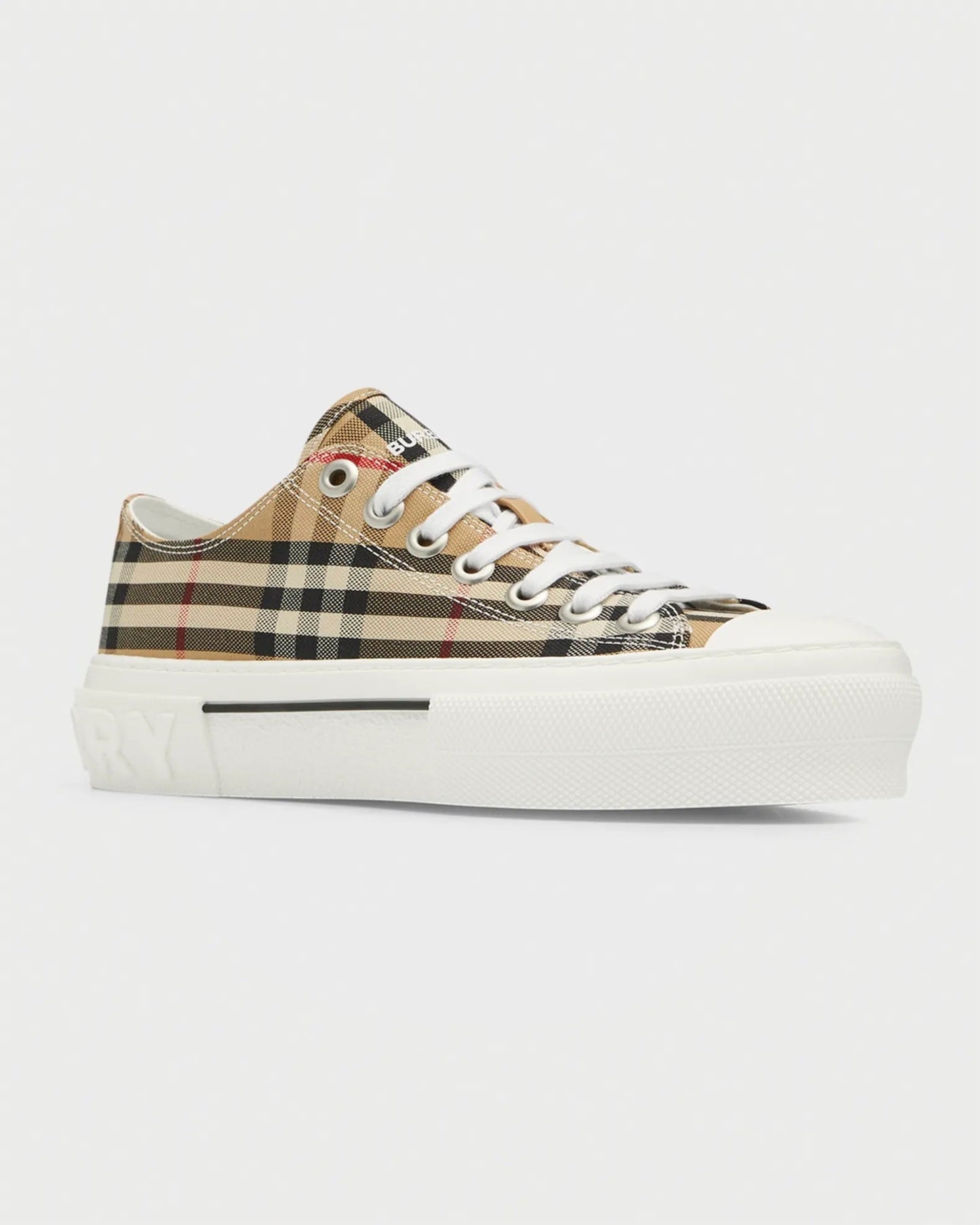 BURBERRY VINTAGE CHECK JACK LOW-TOP SNEAKERS