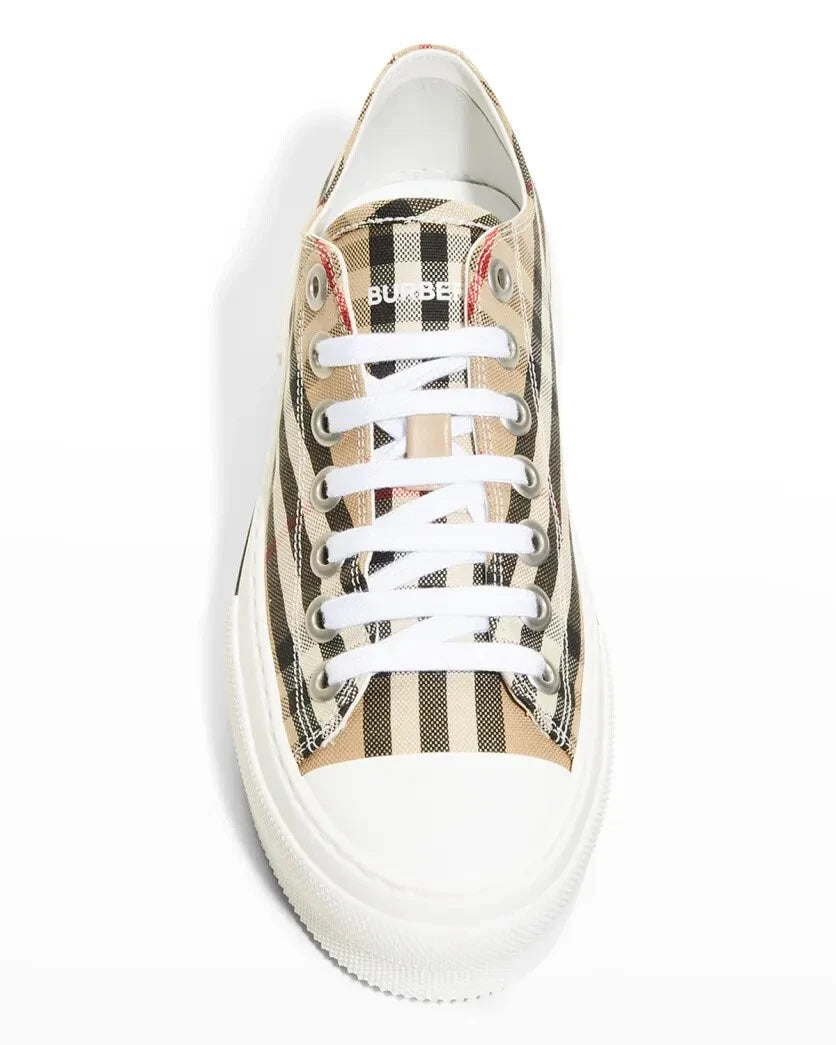 BURBERRY VINTAGE CHECK JACK LOW-TOP SNEAKERS