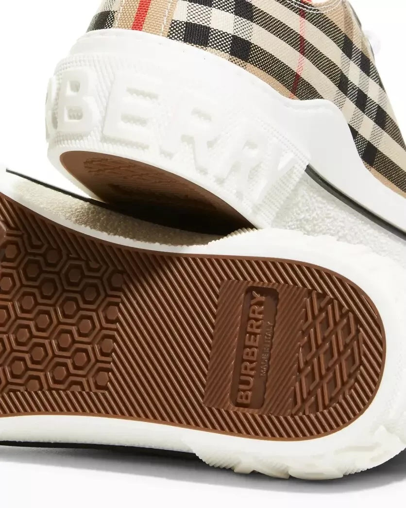 BURBERRY VINTAGE CHECK JACK LOW-TOP SNEAKERS