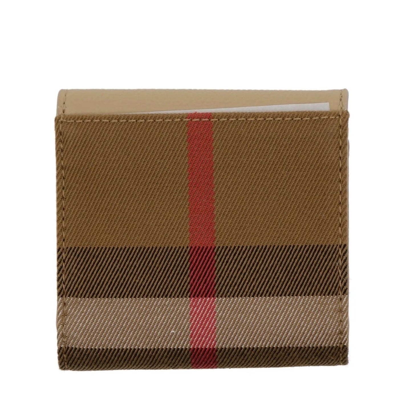BURBERRY LILA HAYMARKET CHECK COMPACT WALLET