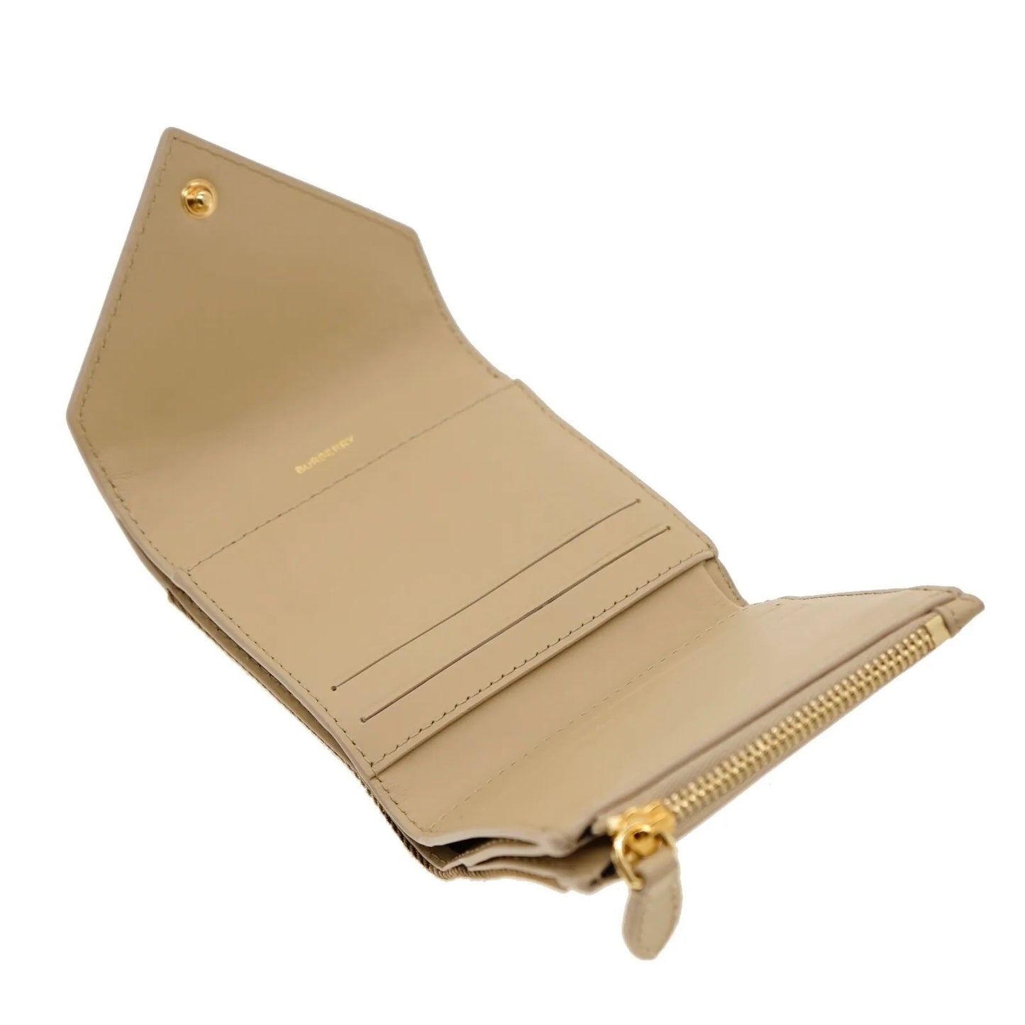 BURBERRY LILA HAYMARKET CHECK COMPACT WALLET