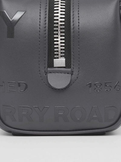 BURBERRY LEATHER HORSEFERRY TOILETRY BAG