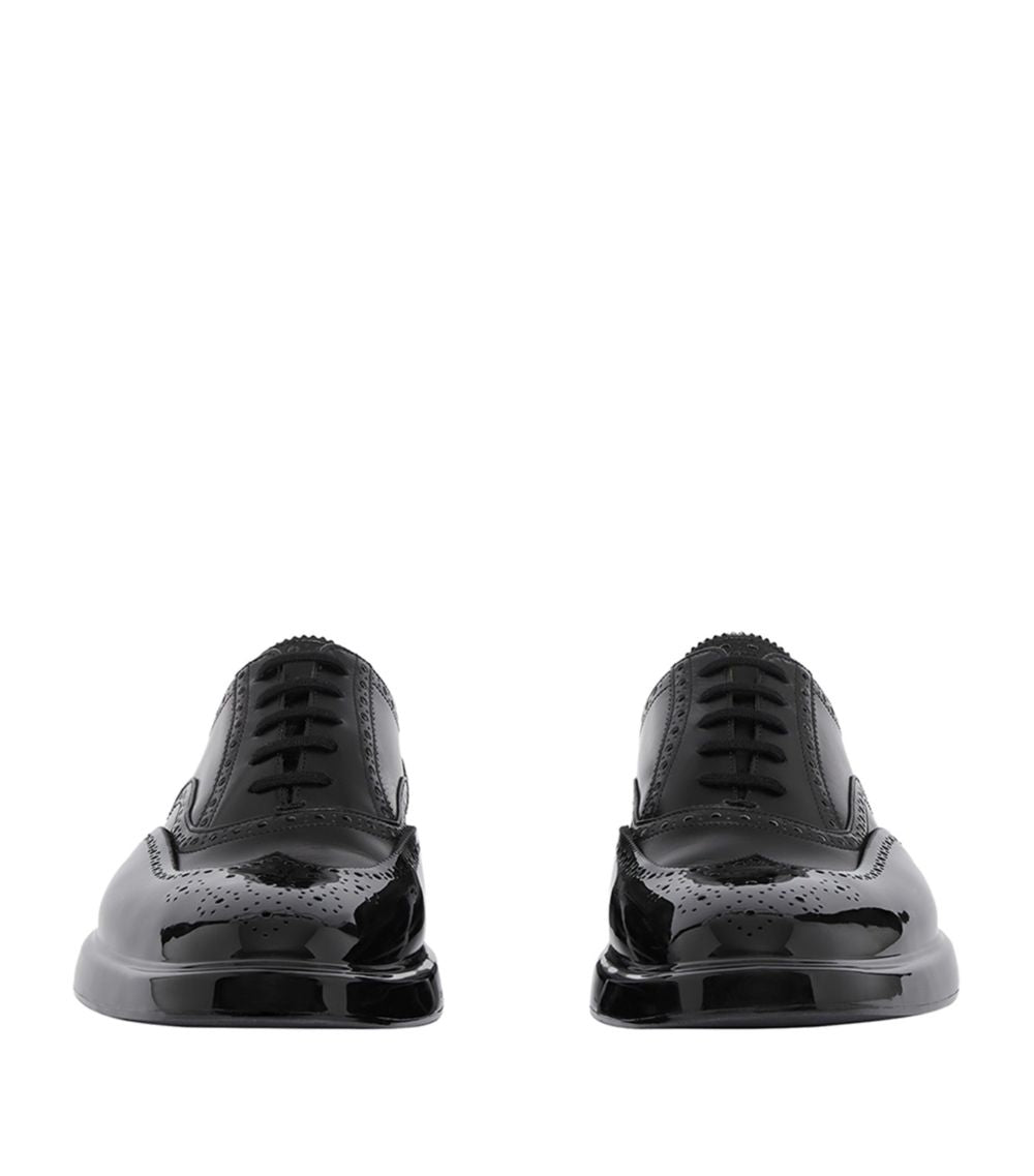 BURBERRY OXFORD BROGUES LEATHER SHOES