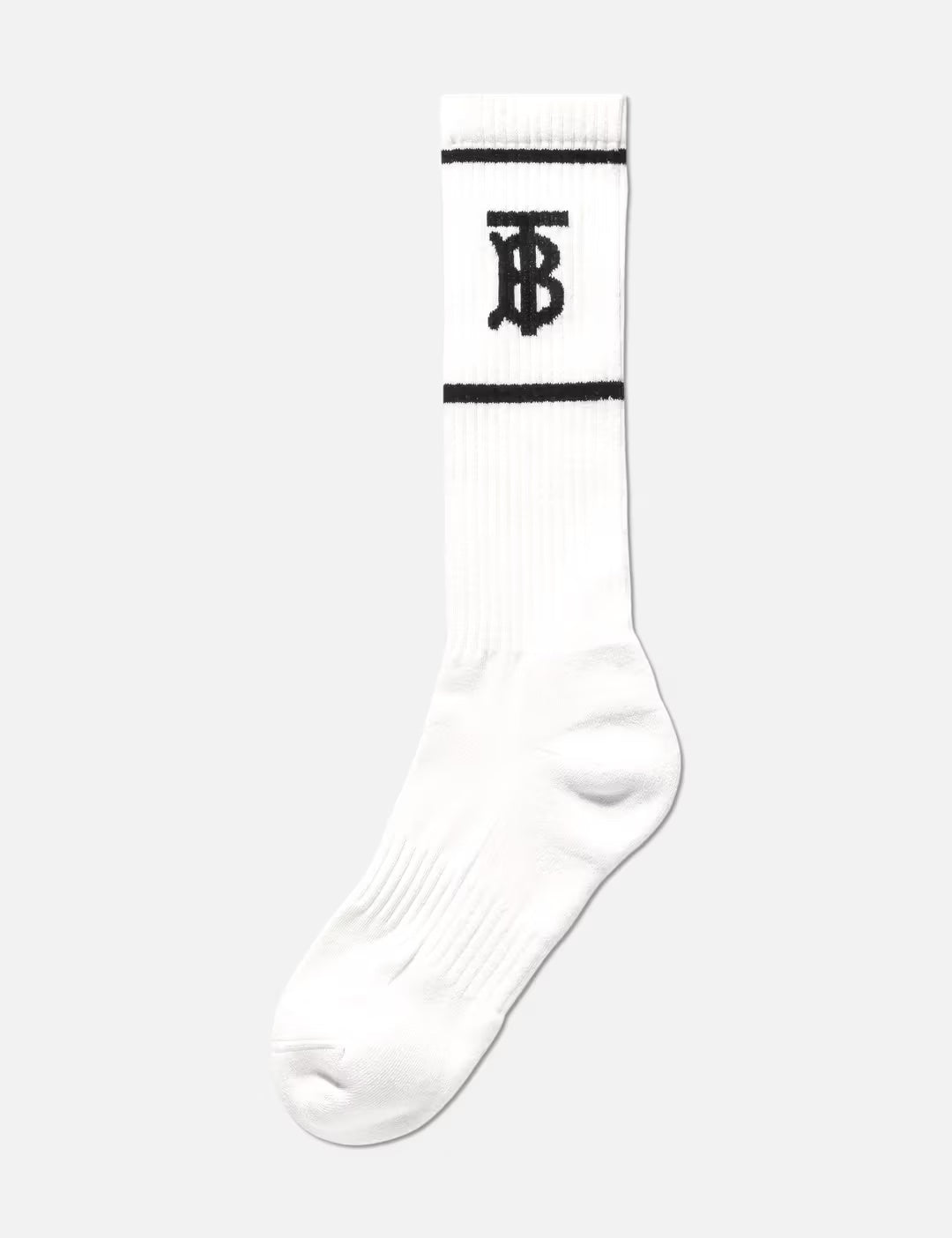 BURBERRY MONOGRAM INTARSIA COTTON BLEND SOCKS