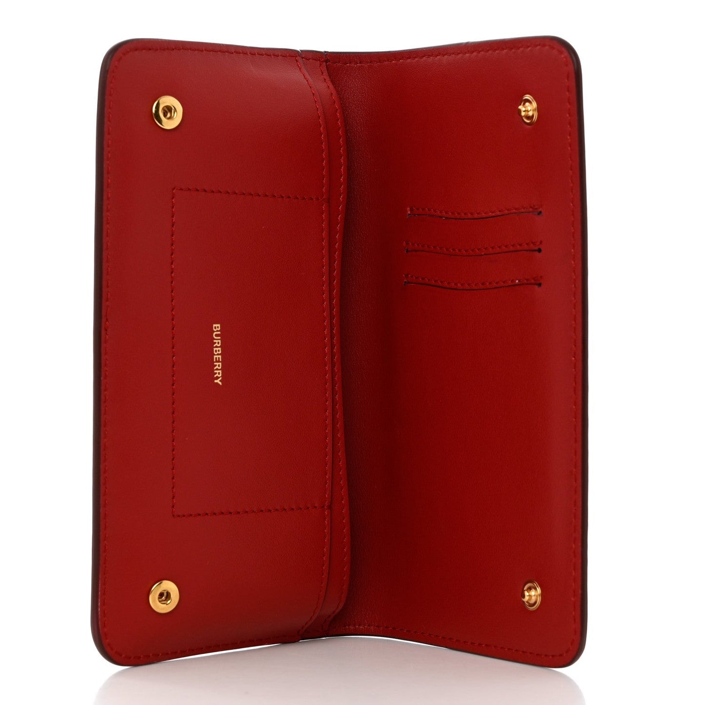 BURBERRY MARAIS CALFSKIN LEATHER ROWE CONTINENTAL WALLET