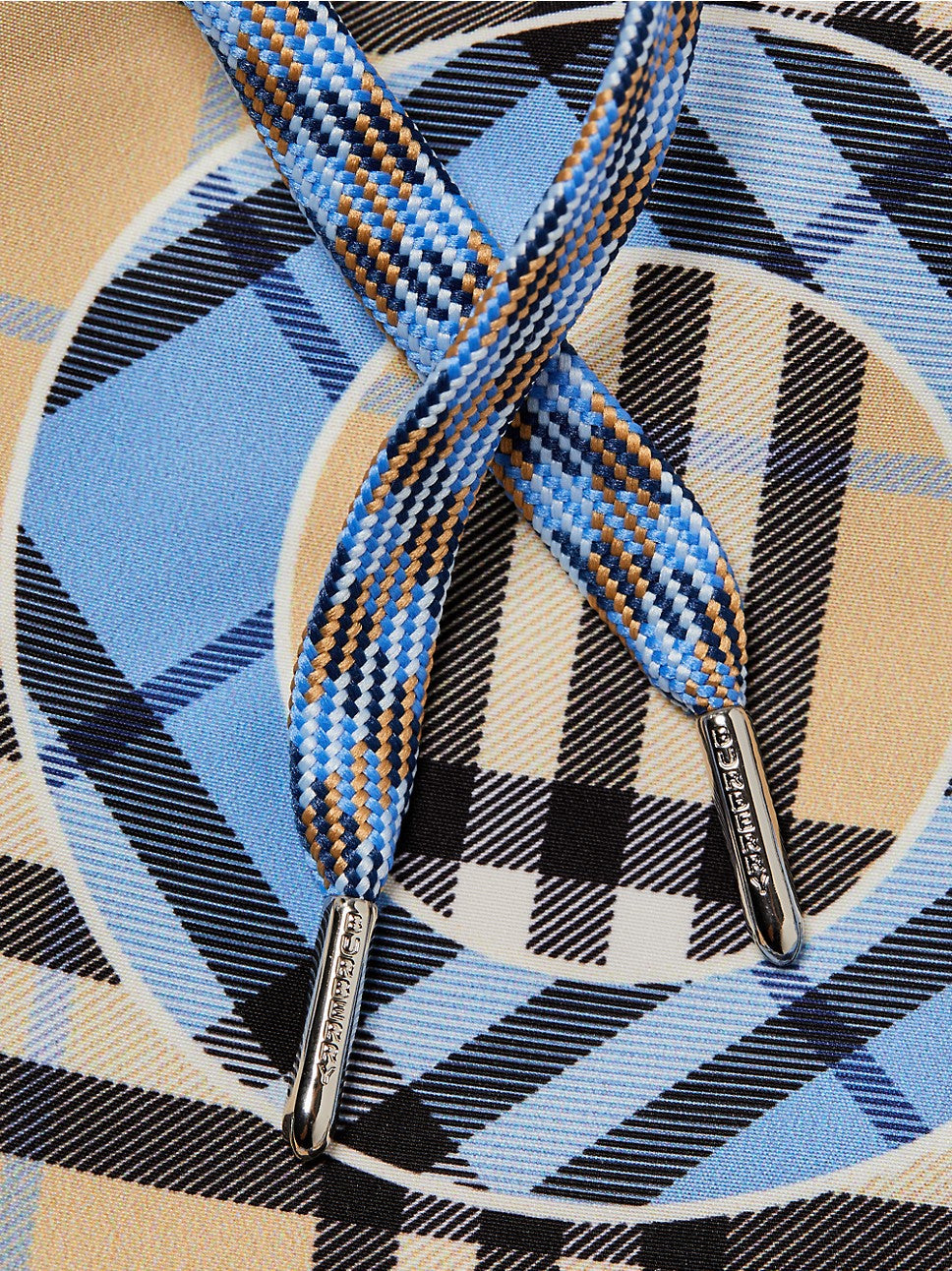 BURBERRY MARTIN LOGO VINTAGE CHECK SWIM TRUNKS