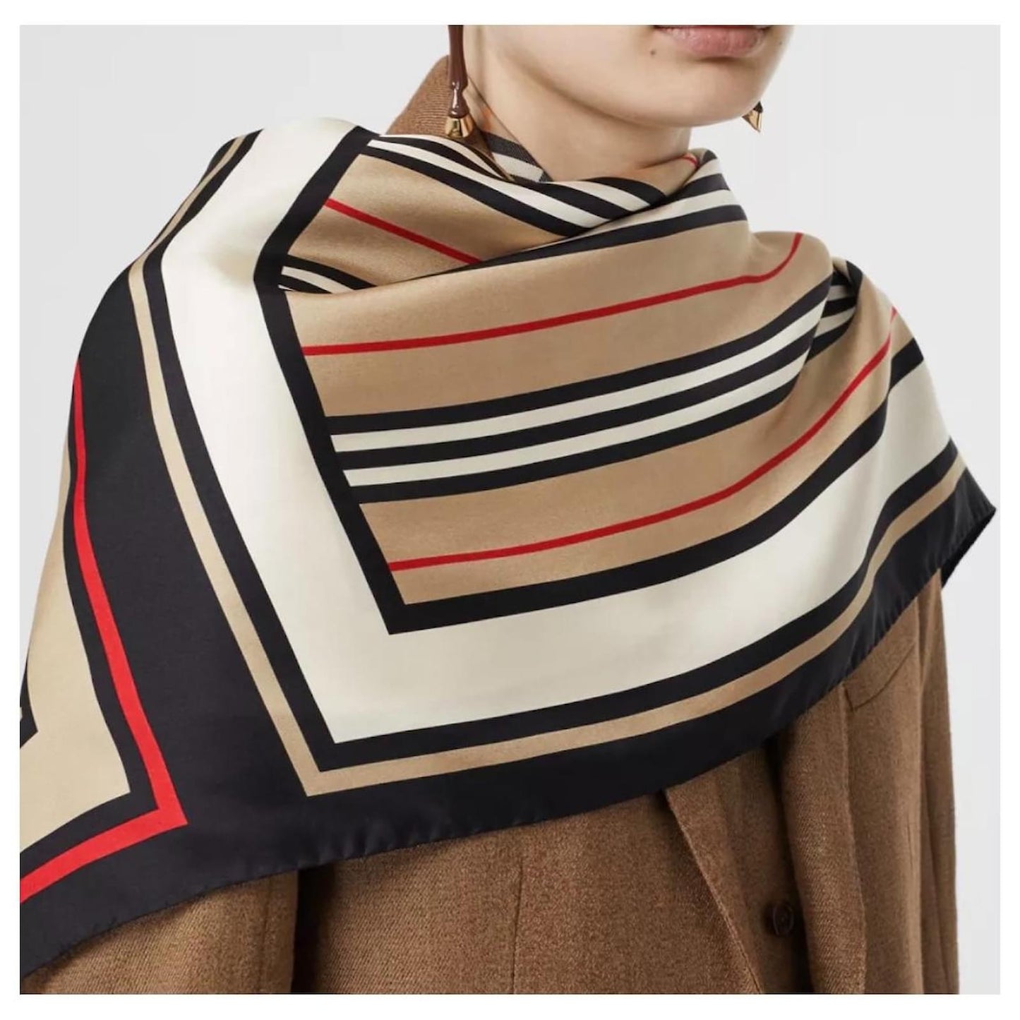 BURBERRY MONTAGE PRINT SILK SCARF