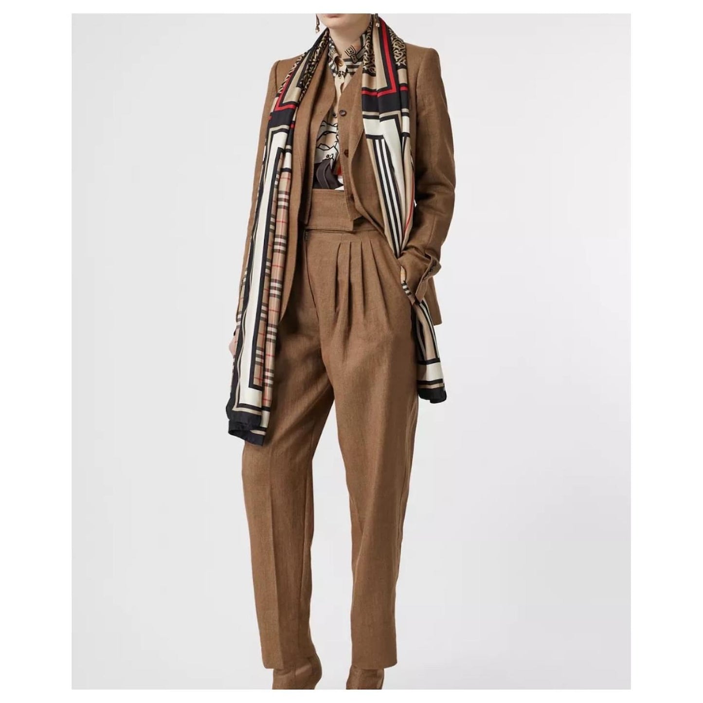 BURBERRY MONTAGE PRINT SILK SCARF