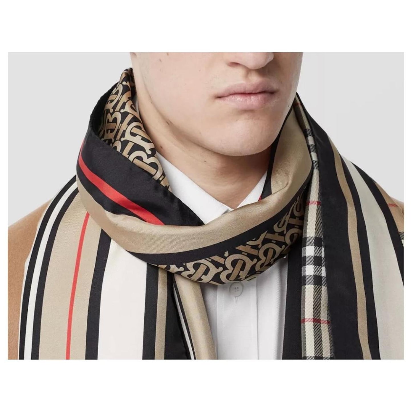 BURBERRY MONTAGE PRINT SILK SCARF