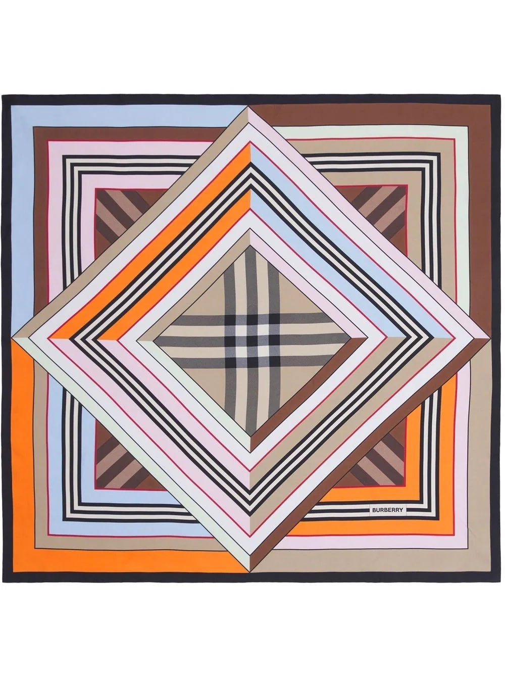 BURBERRY MONTAGE PRINT SILK SCARF SHAWL