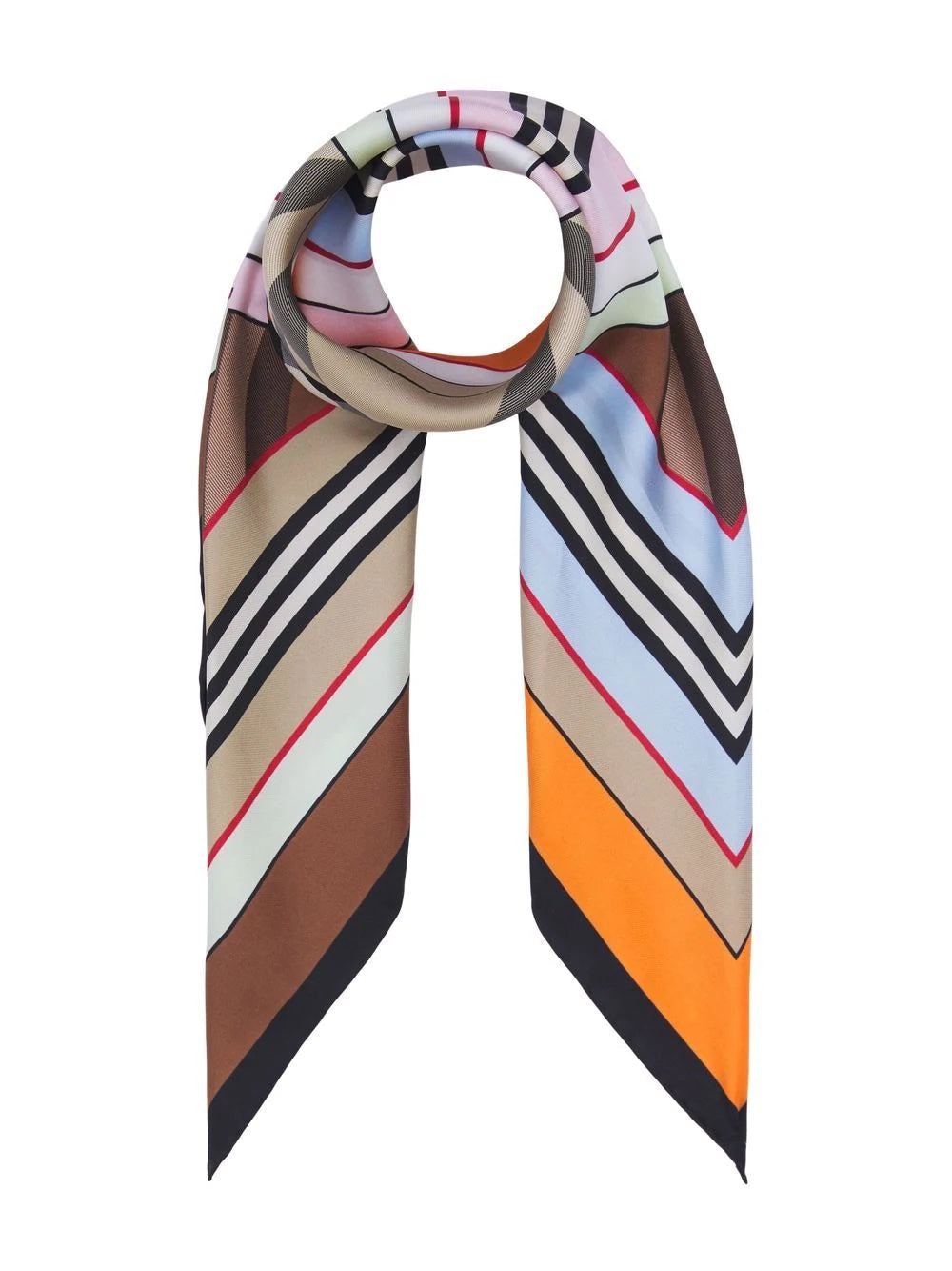 BURBERRY MONTAGE PRINT SILK SCARF SHAWL
