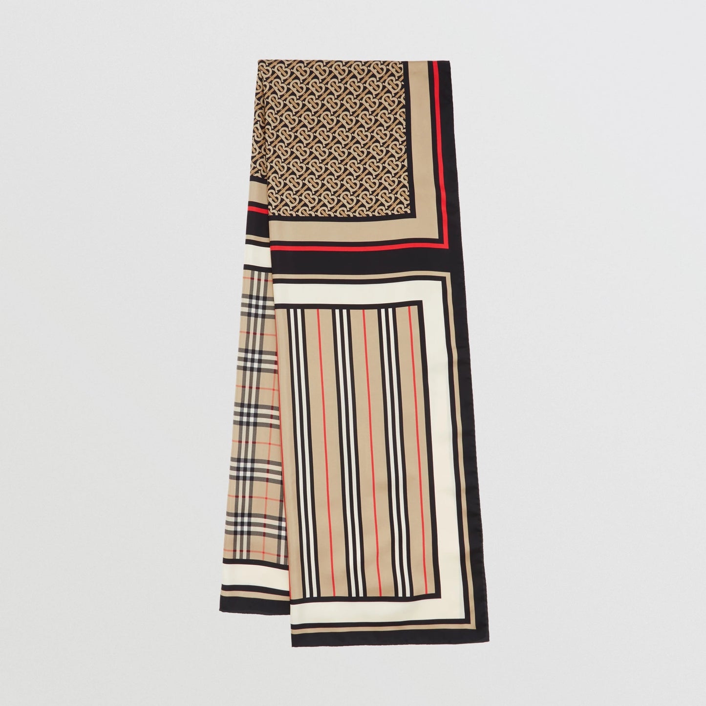 BURBERRY MONTAGE PRINT SILK SCARF