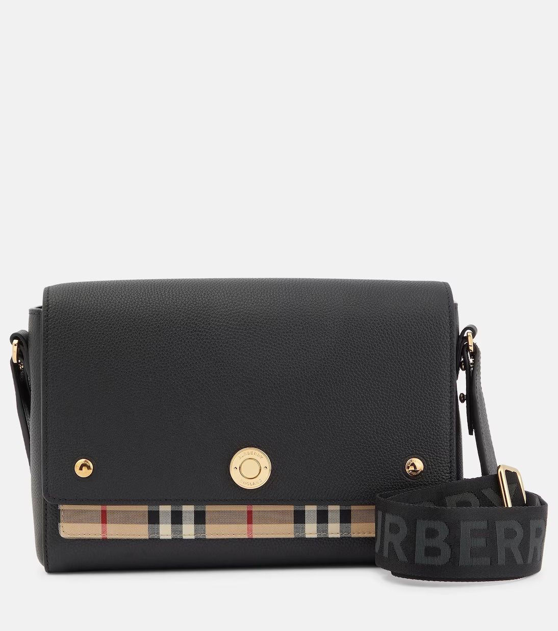 BURBERRY NOTE LEATHER SHOULDER BAG