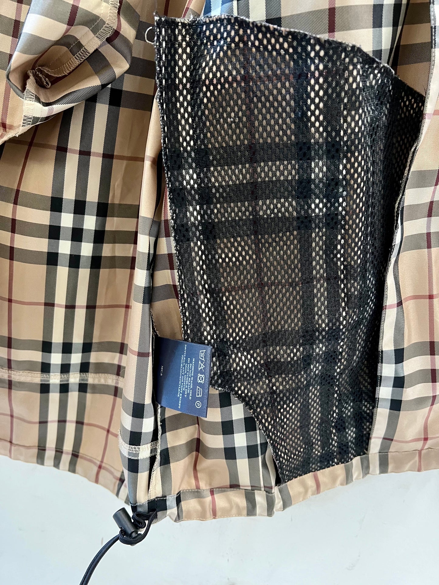 BURBERRY NOVA CHECK HOODED GOLF JACKET