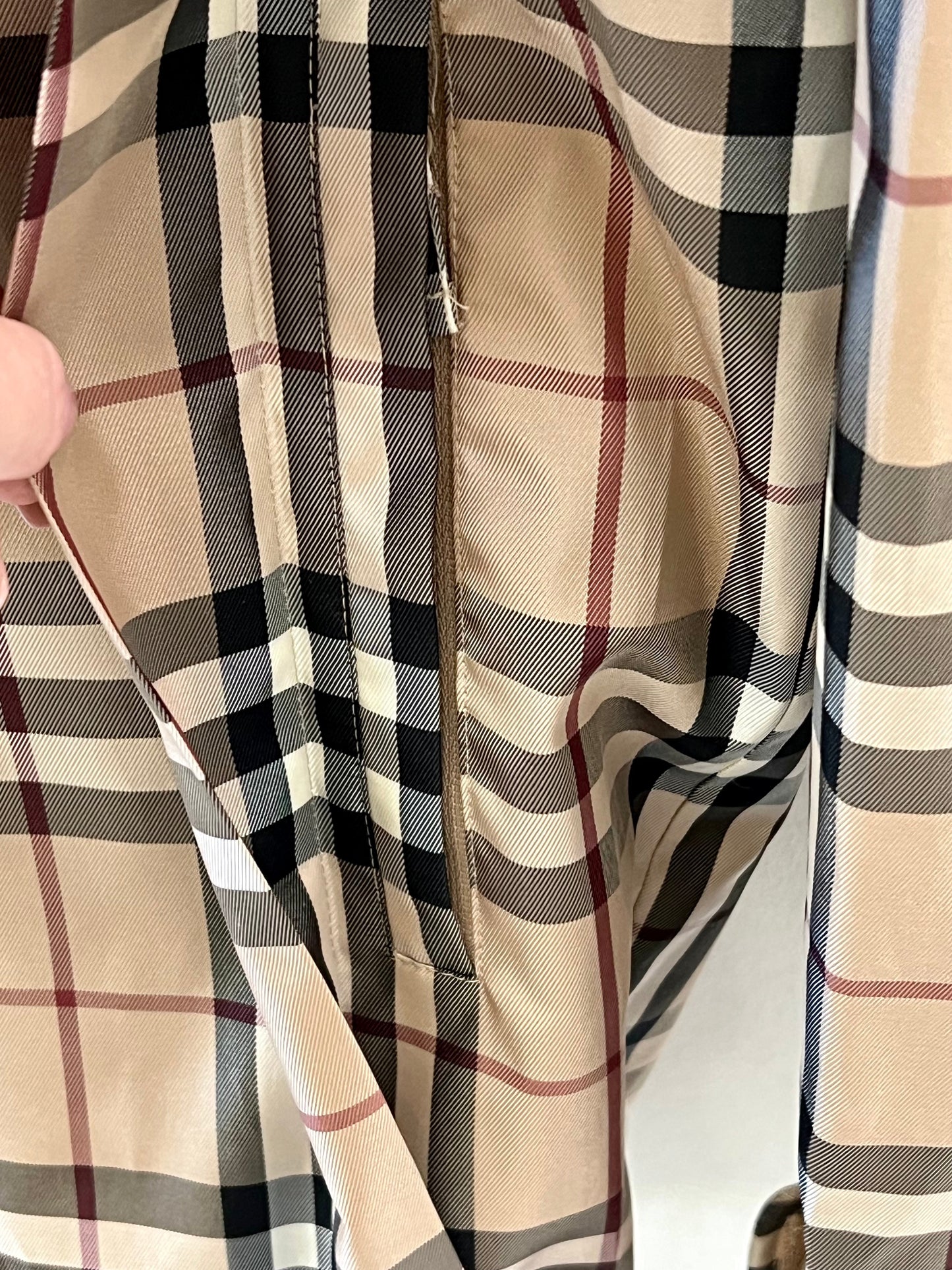 BURBERRY NOVA CHECK HOODED GOLF JACKET