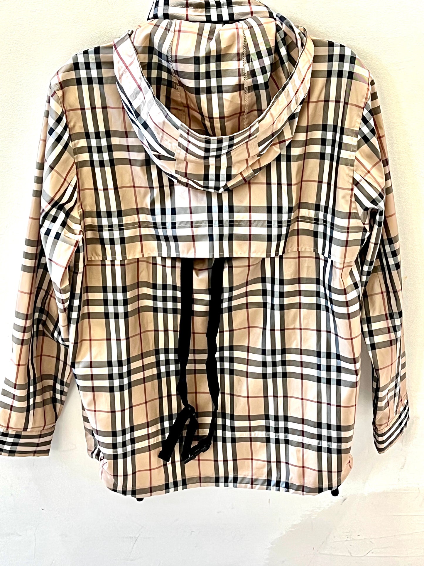 BURBERRY NOVA CHECK HOODED GOLF JACKET