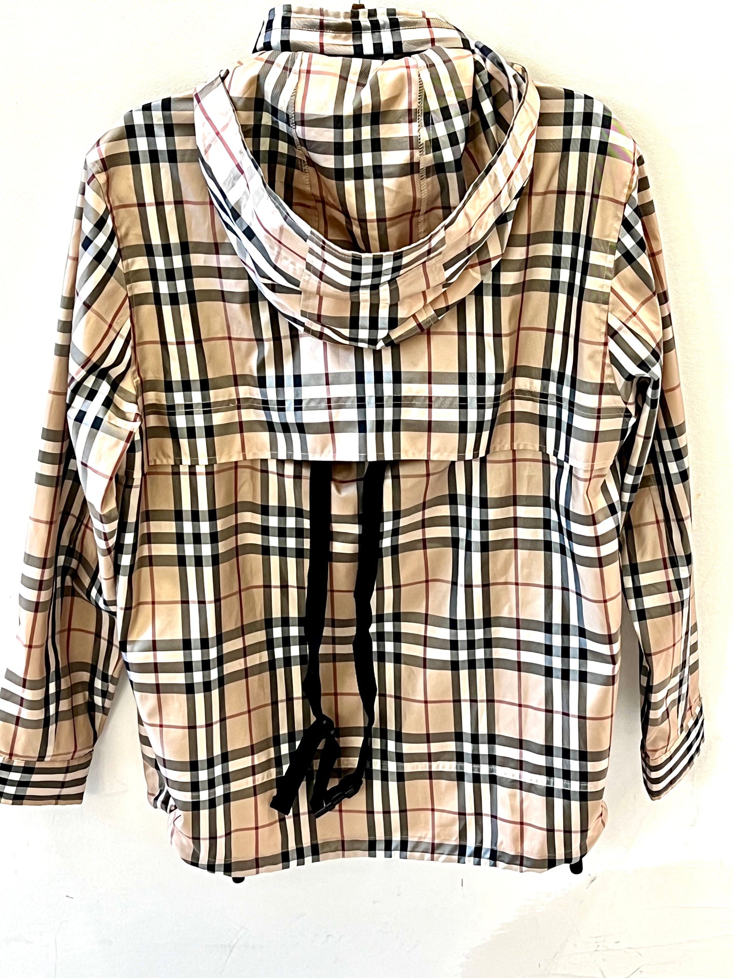 BURBERRY NOVA CHECK HOODED GOLF JACKET