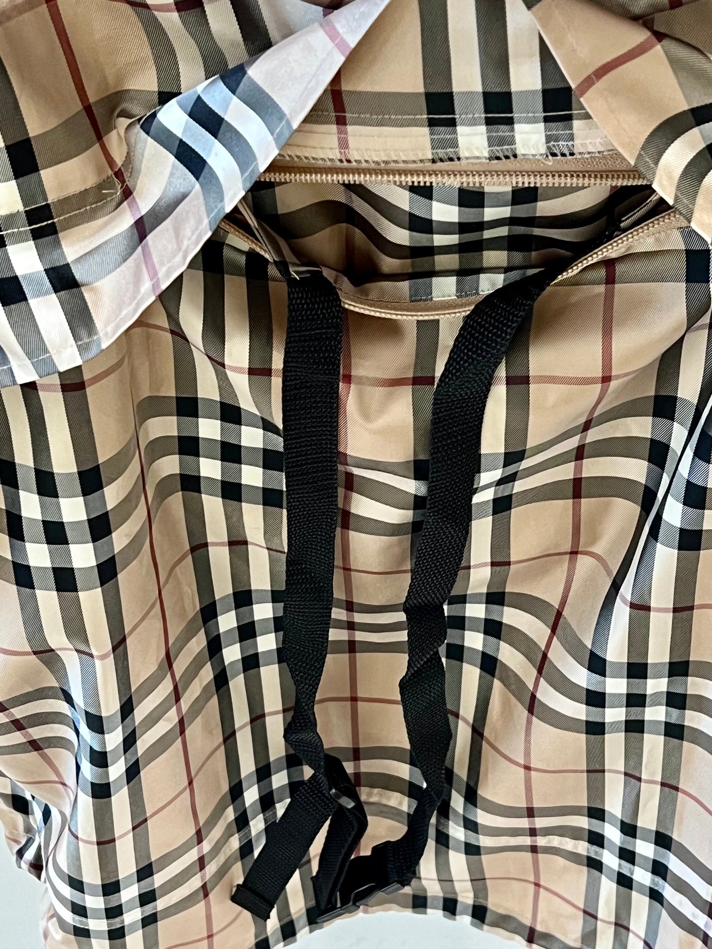 BURBERRY NOVA CHECK HOODED GOLF JACKET