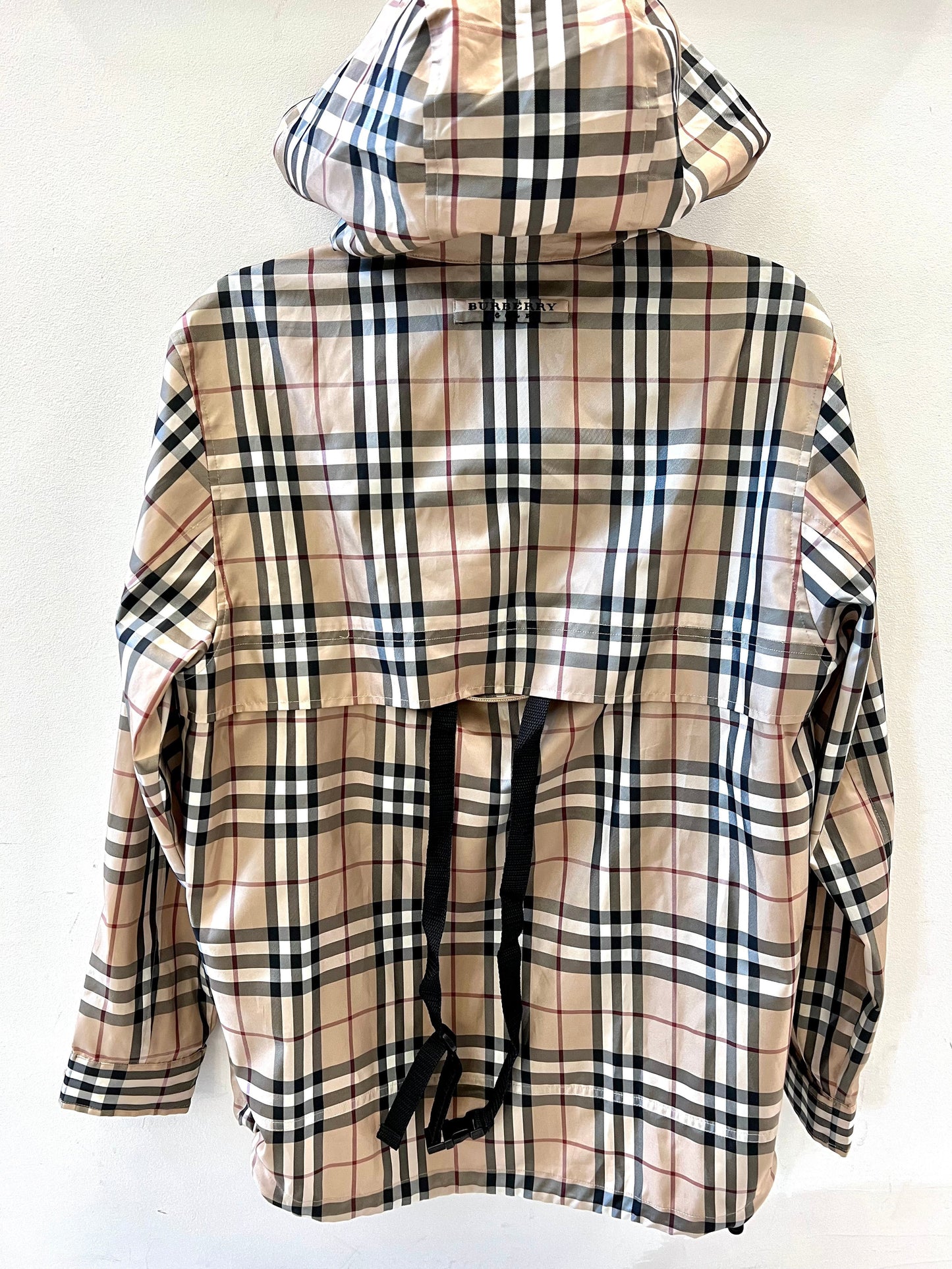 BURBERRY NOVA CHECK HOODED GOLF JACKET