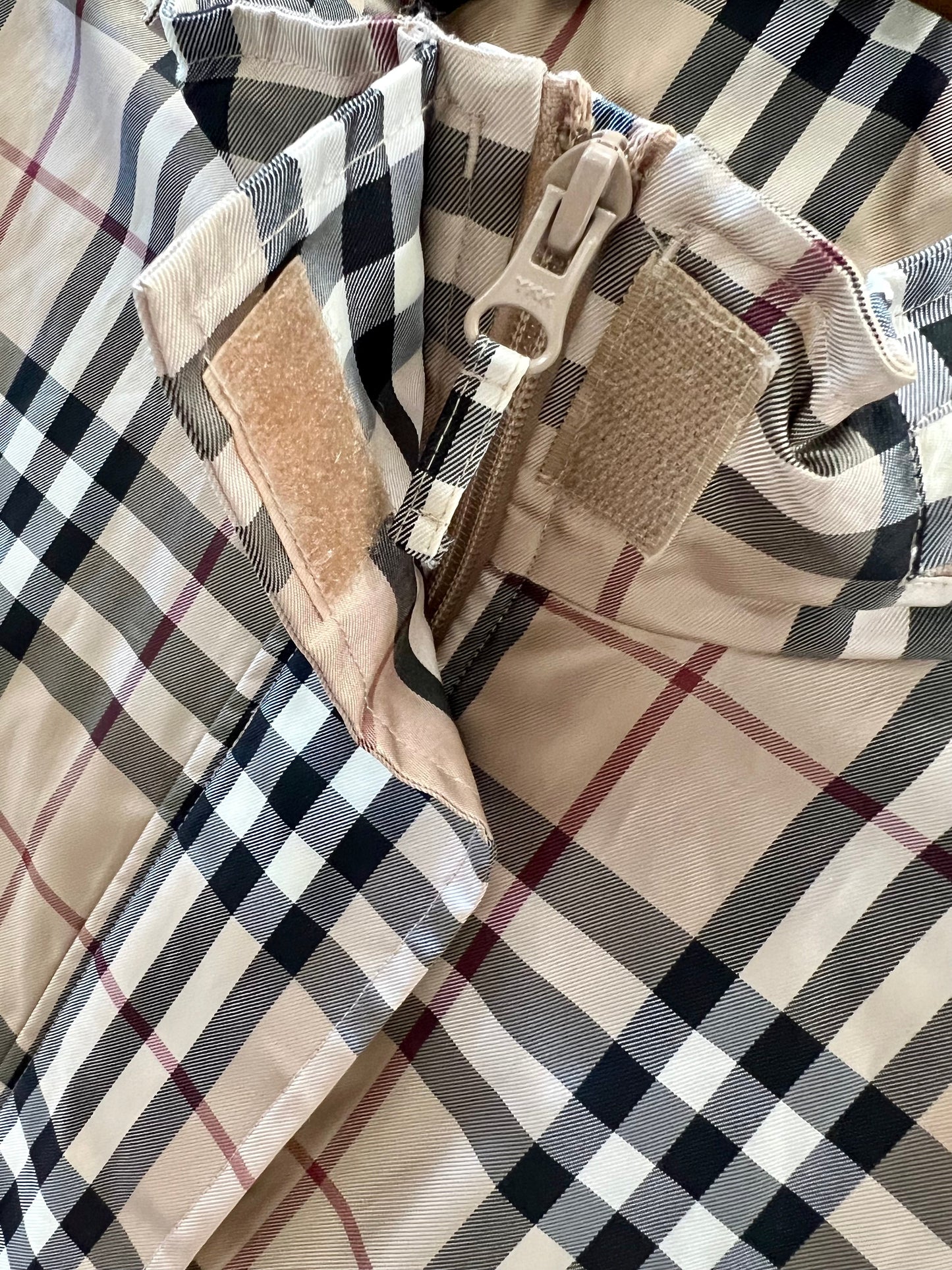 BURBERRY NOVA CHECK HOODED GOLF JACKET