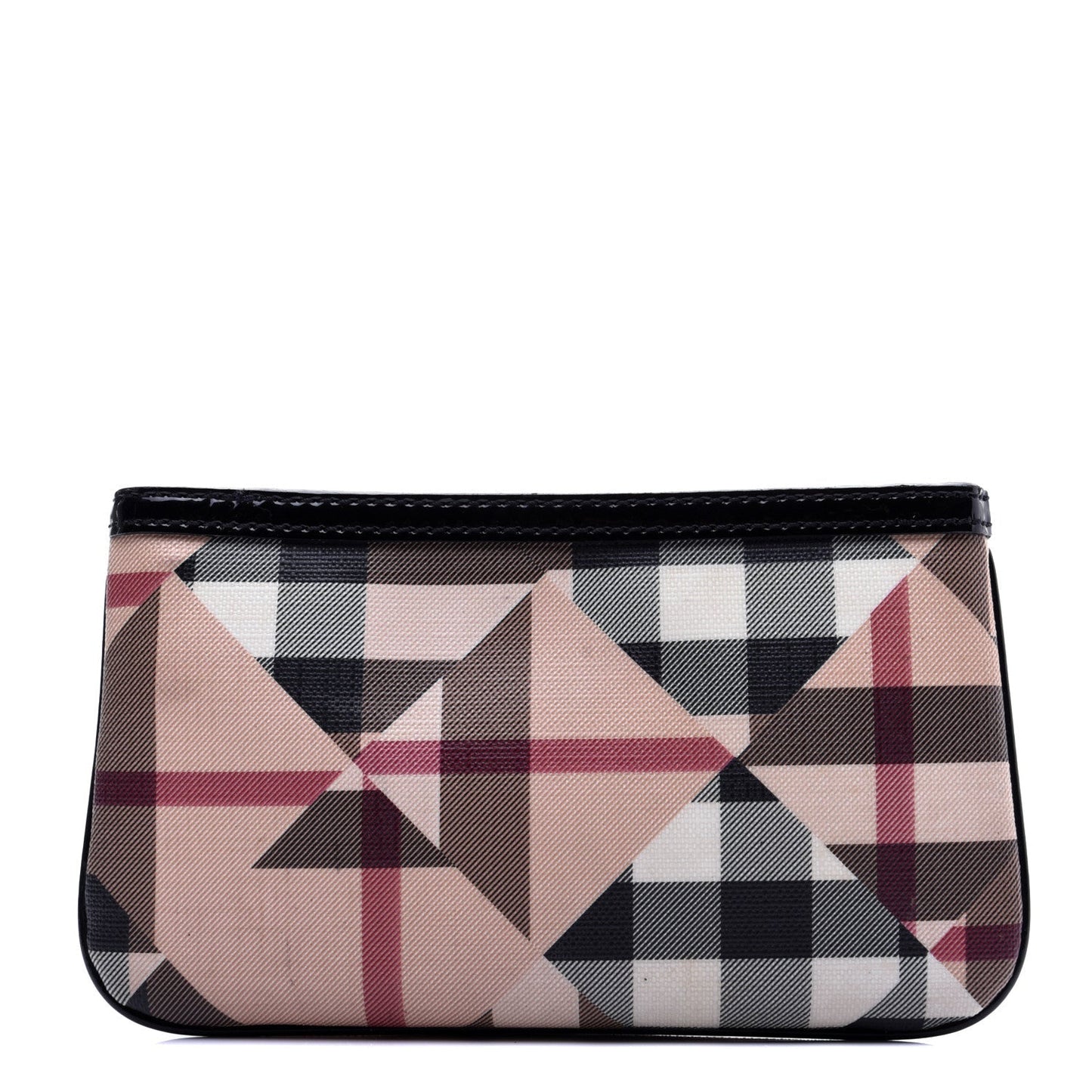 BURBERRY PATCHWORK CHECK PATENT WRISTLET