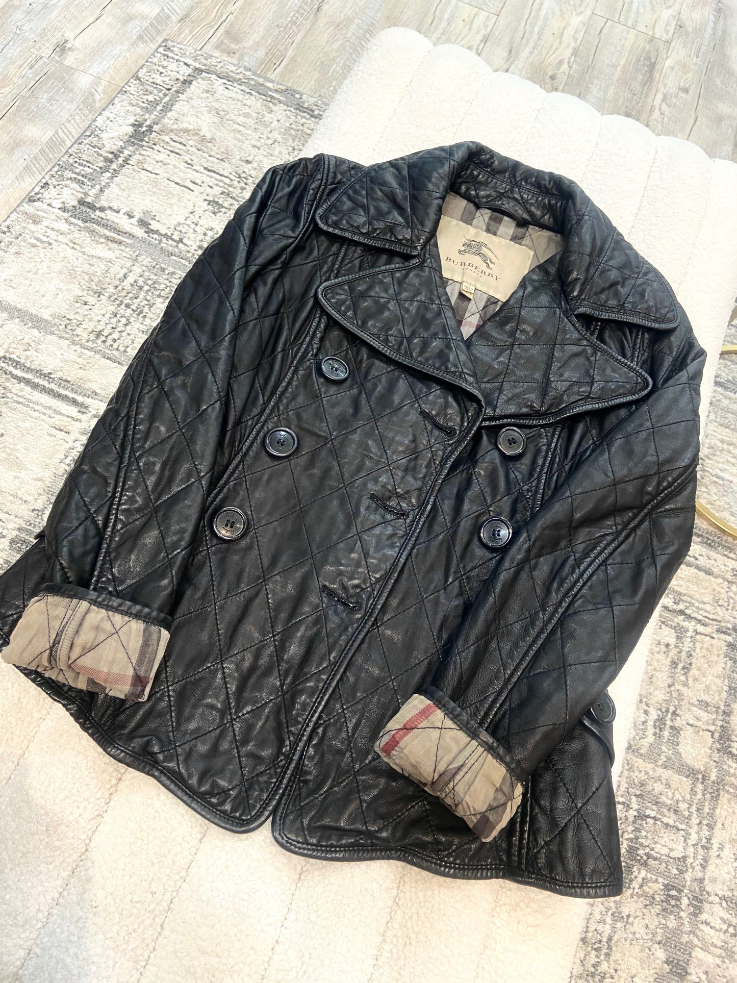 BURBERRY QUILTED LEATHER JACKET