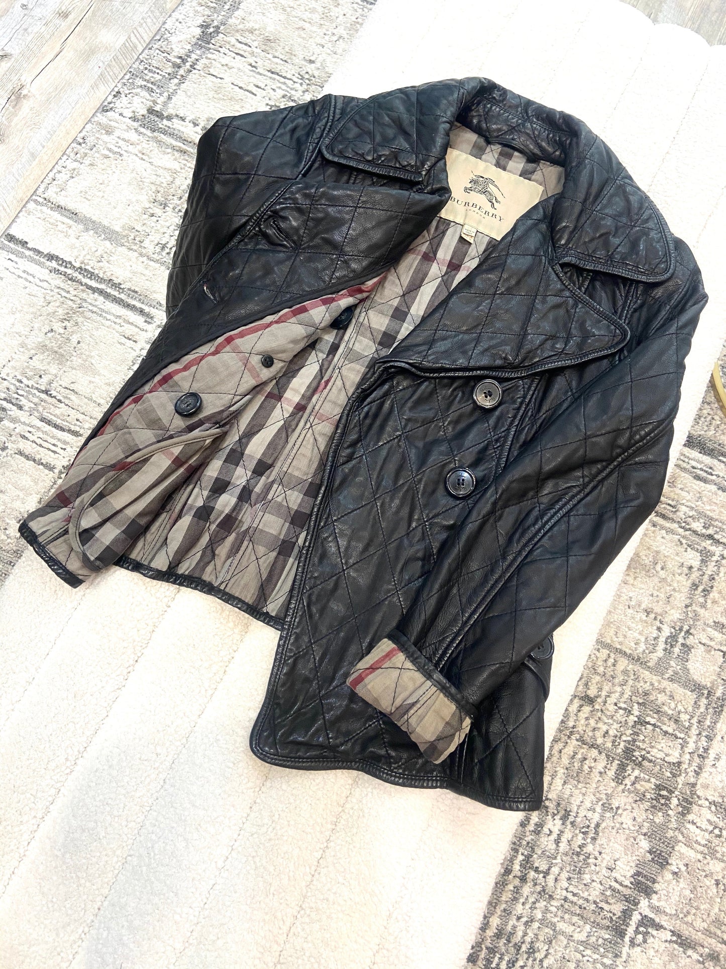 BURBERRY QUILTED LEATHER JACKET