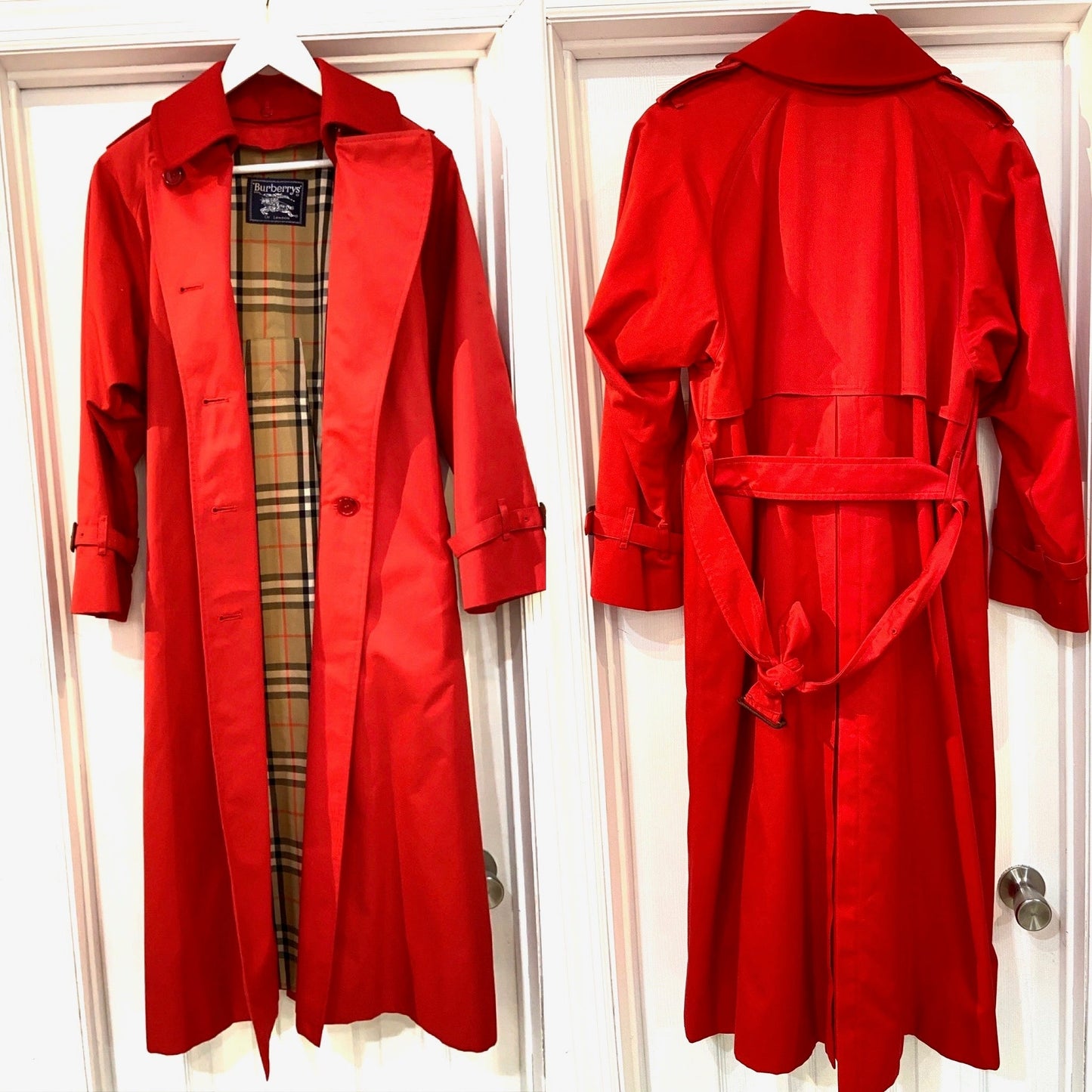 BURBERRY RARE NOVA CHECK TRENCH COAT