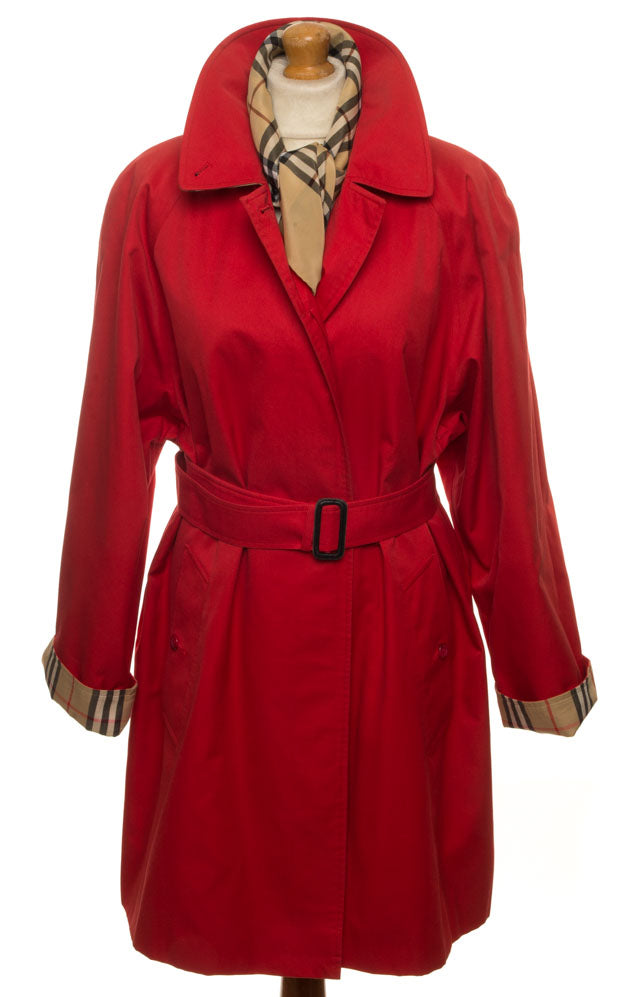 BURBERRY RARE NOVA CHECK TRENCH COAT