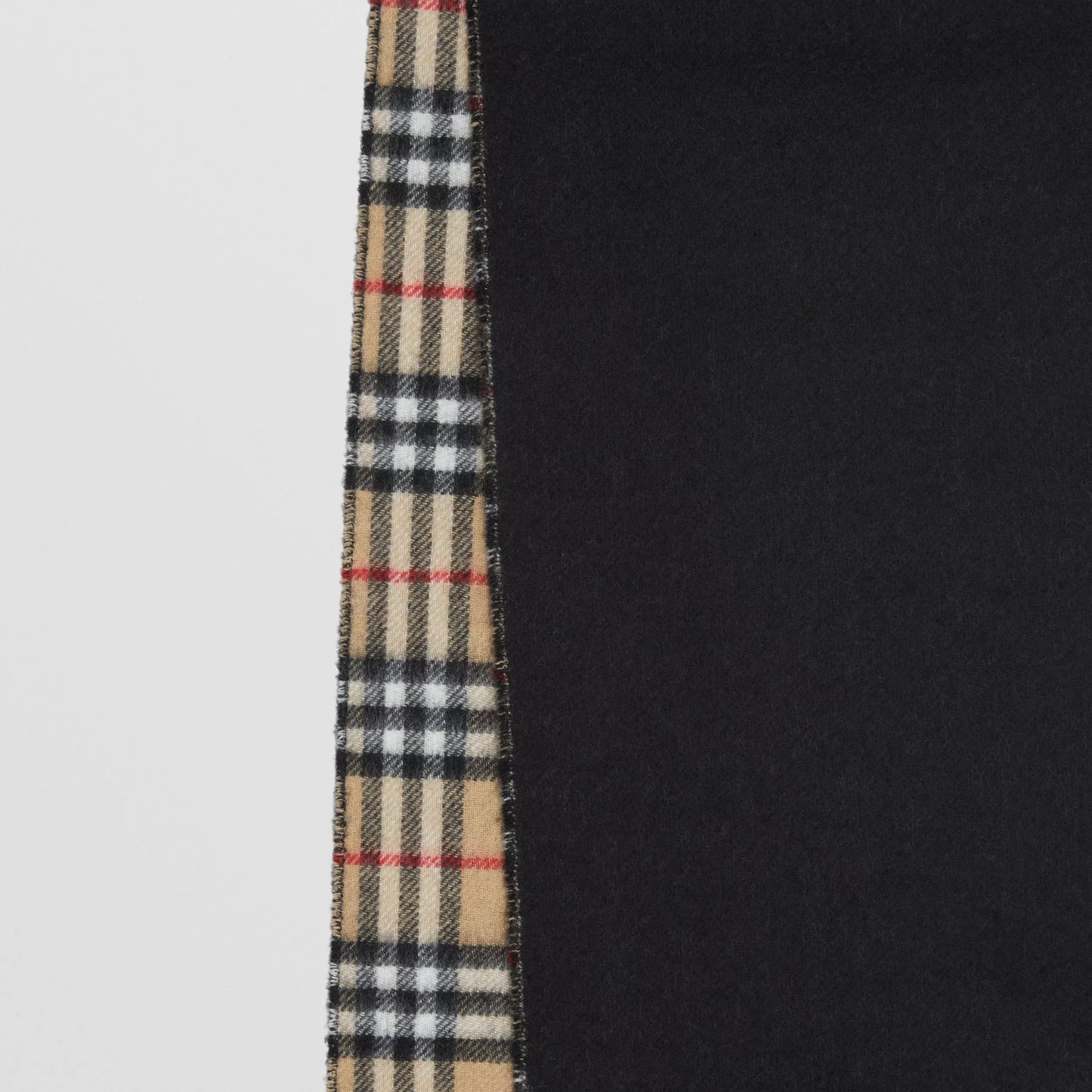 BURBERRY REVERSIBLE VINTAGE CHECK CASHMERE SCARF