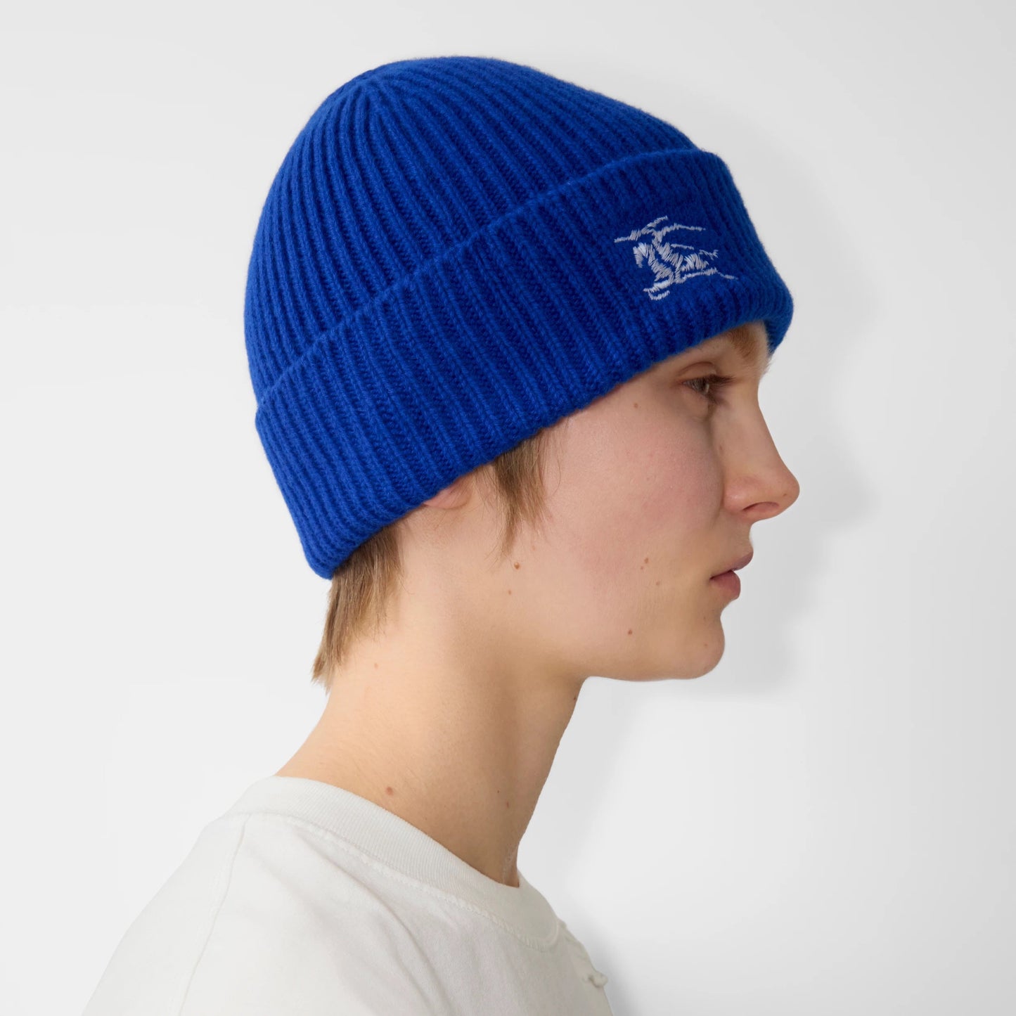 BURBERRY RIBBED CASHMERE BEANIE