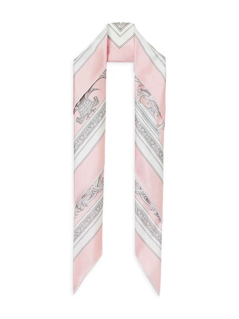 BURBERRY STATUE PRINT SILK SQUARE SCARF