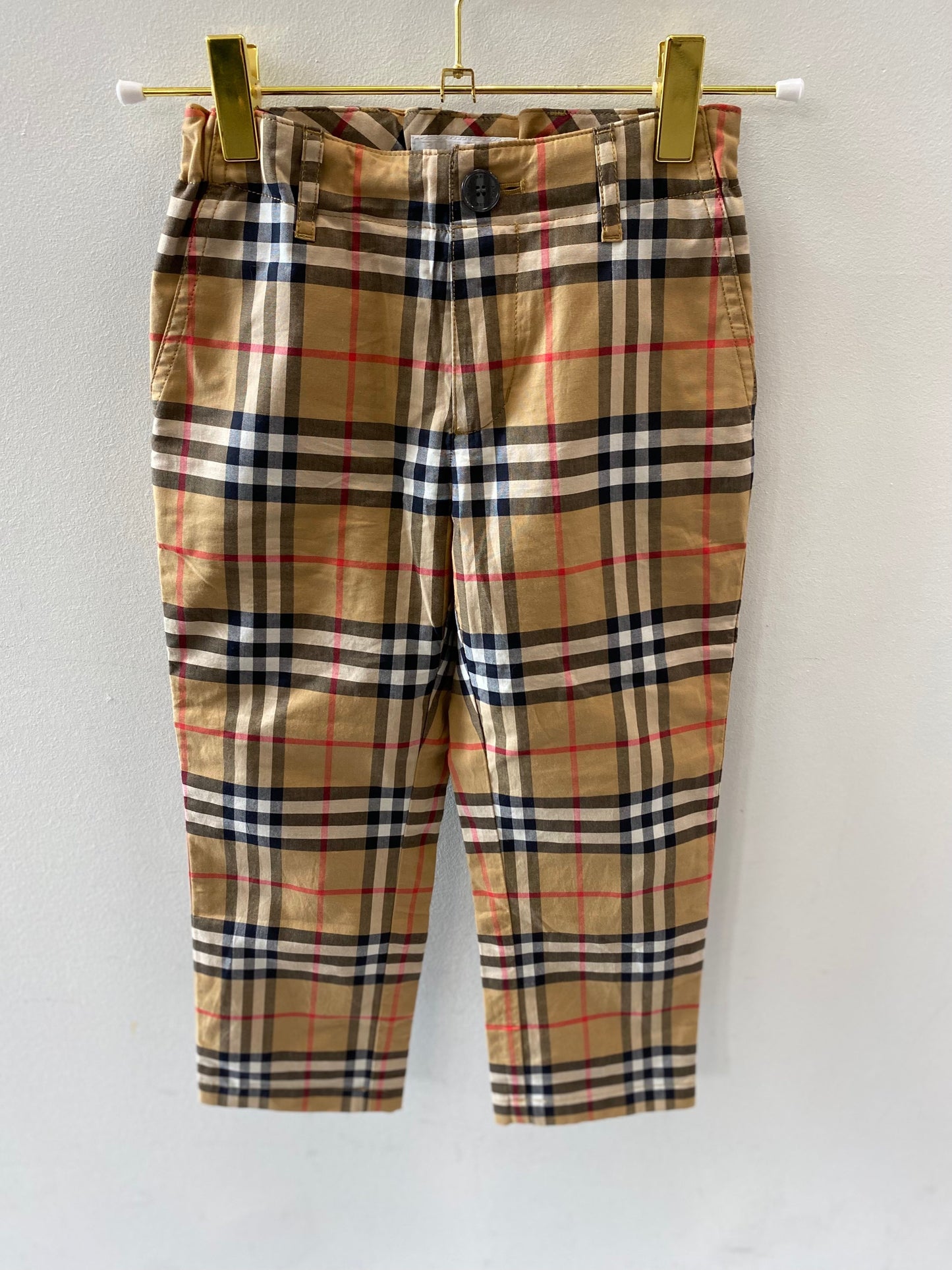 BURBERRY TEO HOUSE CHECK KIDS TROUSERS