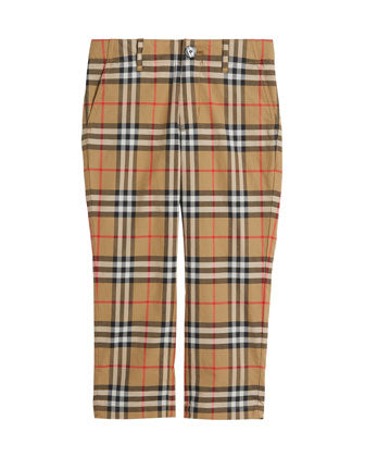 BURBERRY TEO HOUSE CHECK KIDS TROUSERS
