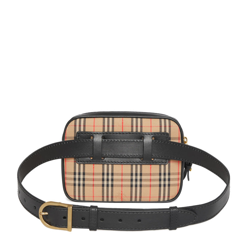 BURBERRY THE 1983 KNIGHT CHECK LINK BUM BAG WRISTLET