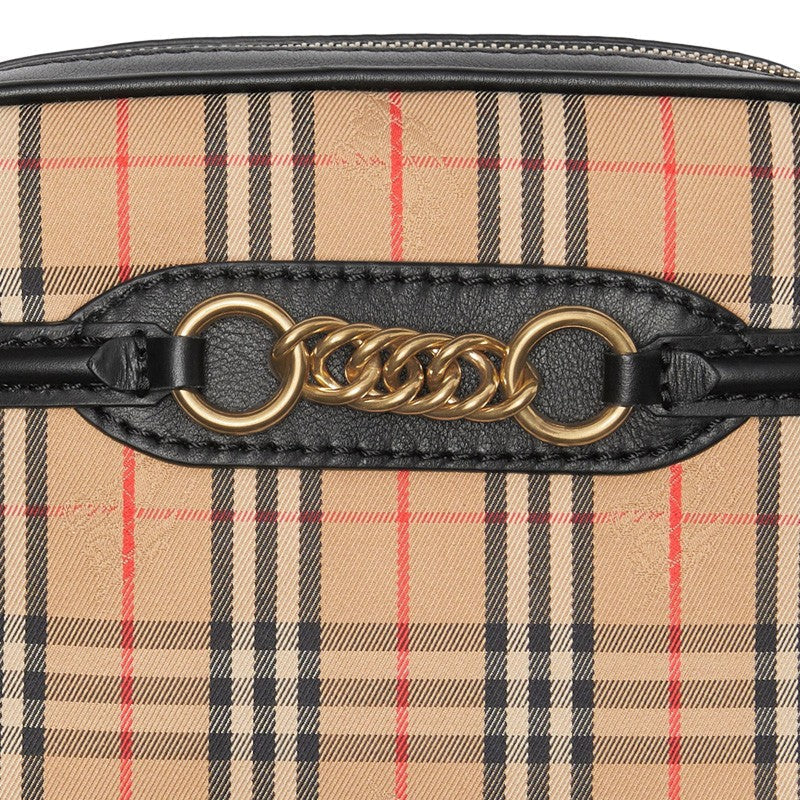 BURBERRY THE 1983 KNIGHT CHECK LINK BUM BAG WRISTLET