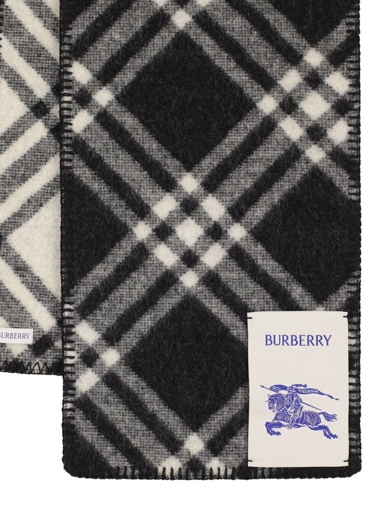 BURBERRY VINTAGE CHECK WOOL SCARF