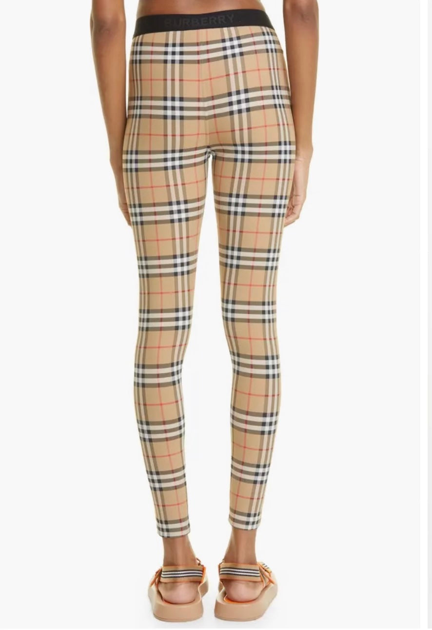 BURBERRY VINTAGE CHECK LEGGINGS