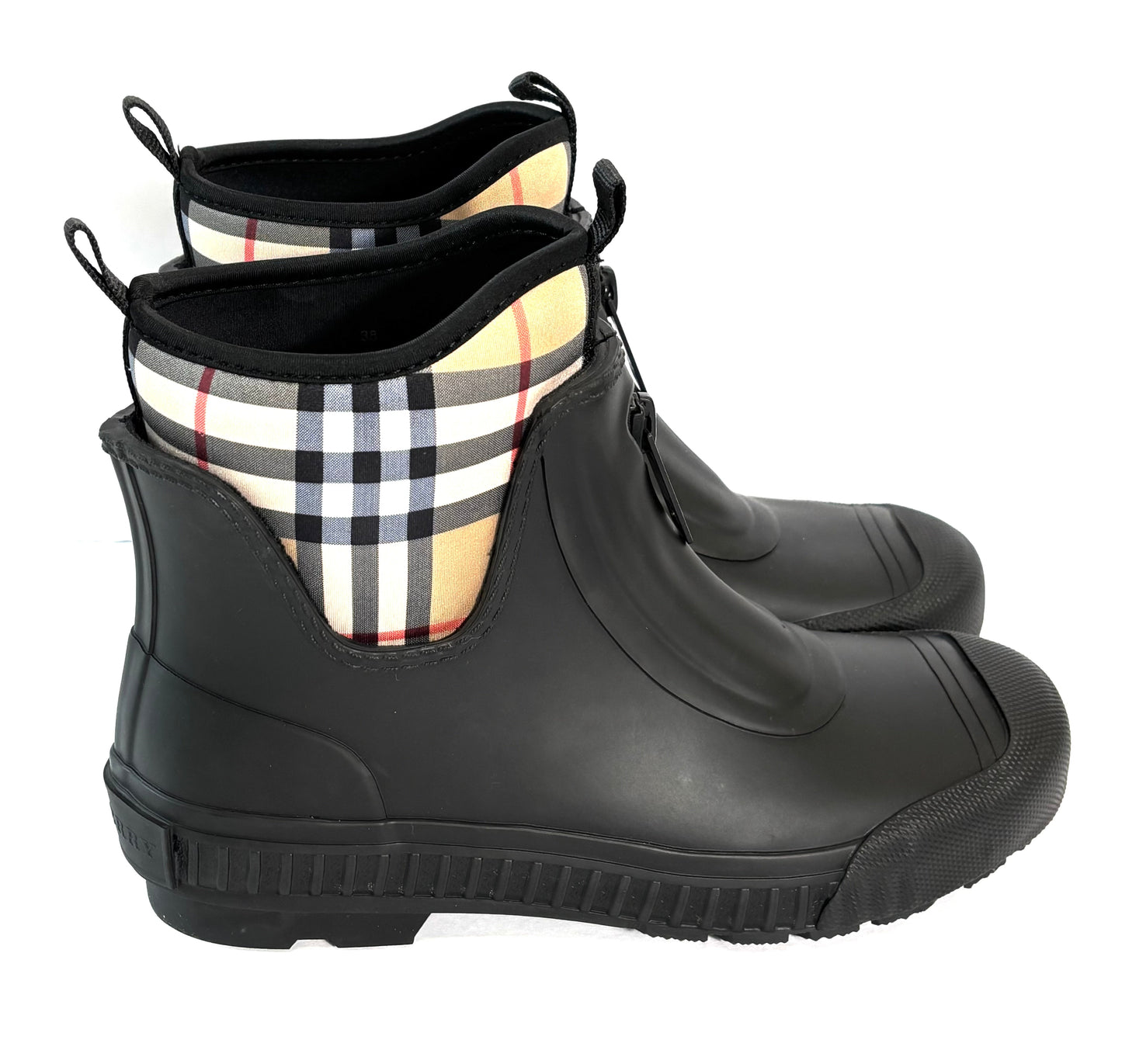 BURBERRY VINTAGE CHECK RAIN BOOTS