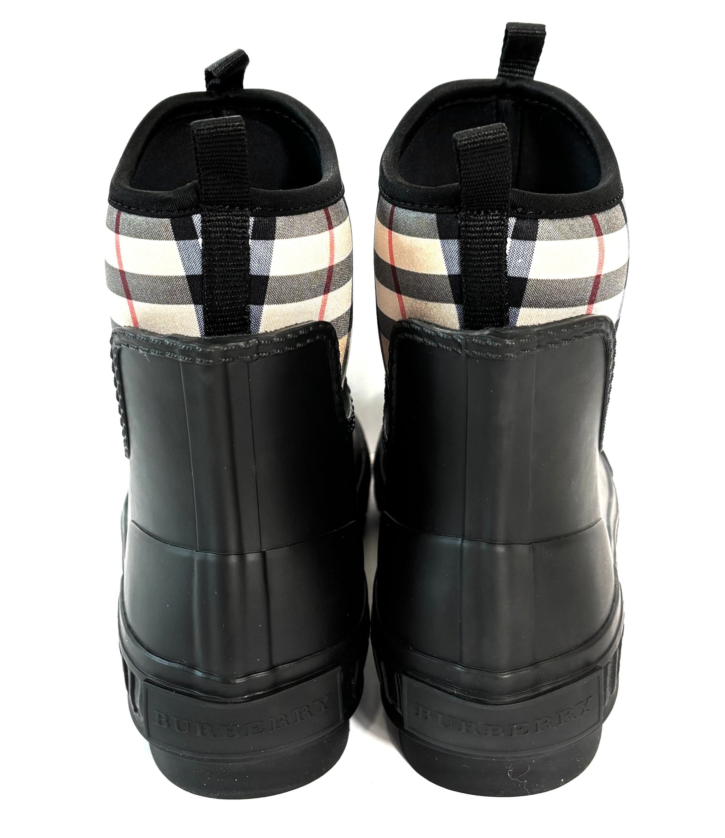 BURBERRY VINTAGE CHECK RAIN BOOTS
